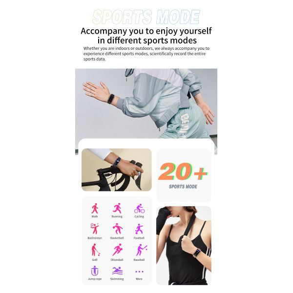 Eraysun 2025 New Smart Watches Ladies Message Push Pressure Tracker Sport Bracelet Waterproof Men Women Smartwatch