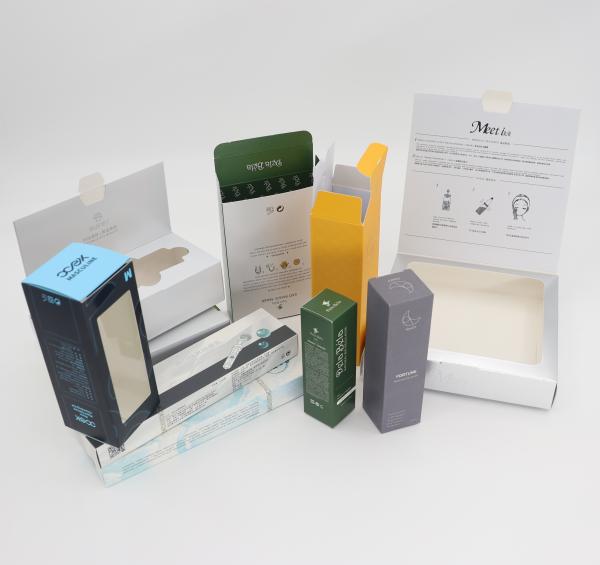 Custom Printing Cosmetics Skin Care Smooth Touch Finishing White Cardboard Folding Carton Stationery Retail Packaging Box