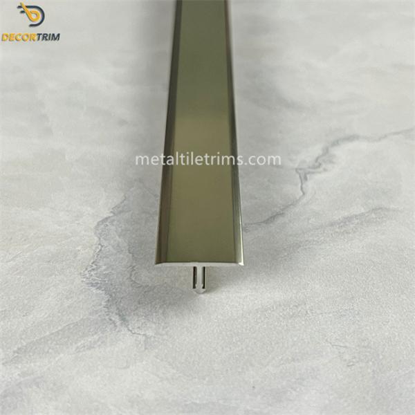 Ceramic Trim Strip T Shaped Transition Strip 17.4mm×7.8mm Aluminium