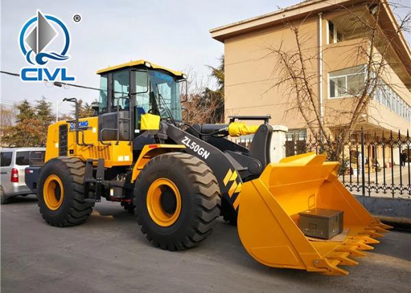 Xcmg Zl50gn Compact Wheel Loader With 1 Year Warranty / Articulating Front End Loader