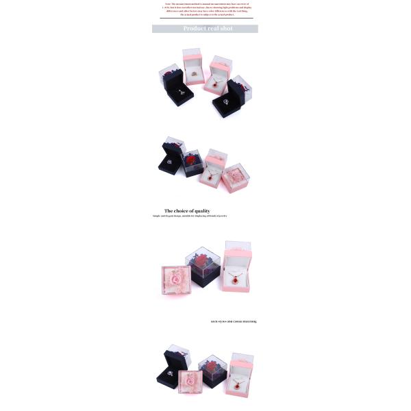 La boîte de collier de rose de luxe pour une présentation captivante
