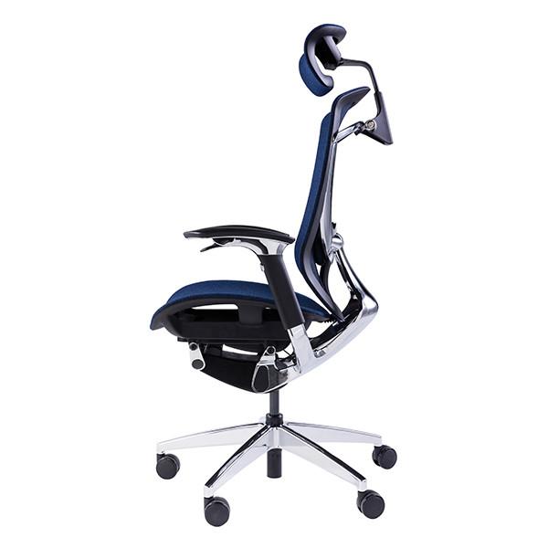 Blue Mesh Smile Face Stable Base Class 4 Gas Lift Ergonomic Executive Chair