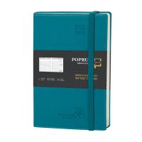 Planificateur hebdomadaire vertical Pacific Green 2023 2024 avec horaire horaire