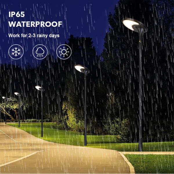 38W Courtyards Integrated Solar Led Street Light Oval Shape Light Control Outdoor  Lamp