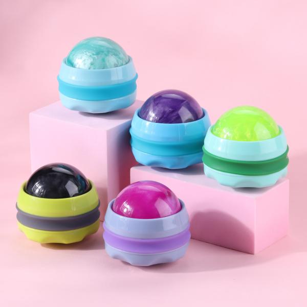 Resin Self Massage Ball Roller , Dia 54mm Marble Massage Ball