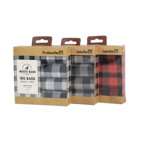 Blue Biodegradable Dog Poop Bags Flat Pack Or In Roll 100% Leak Proof