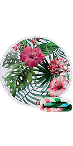 Microfiber Sunflowers Beach Towel, Autumn Flower Sunset Beach Towels Oversized, Super Soft Quick Dry Bath Towel