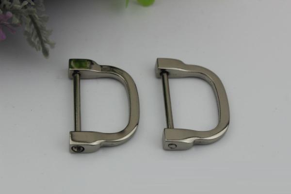 Factory Supply 31mm Zinc Alloy D Ring&Light Gold D Shape Buckles for Handbag