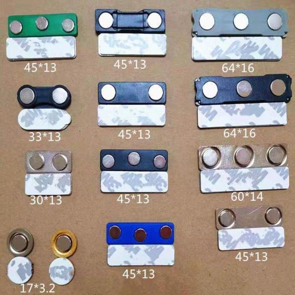 Decoiling Processing Service Custom Blank Magnet Badge 3M Base with Stronger Magnetic