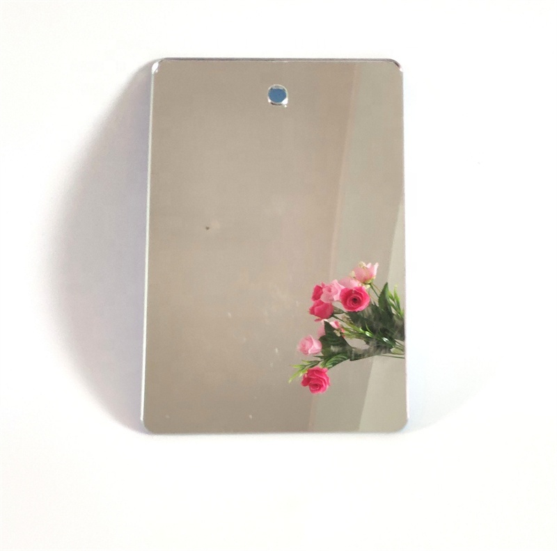 OEM Custom Laser Cut Acrylic Mirror Sheet With Pre-Drilled Hanging Hole, Shatterproof Waterproof Silver Non-Glass Decorative Mirror For Wall DIY Craft Store Display