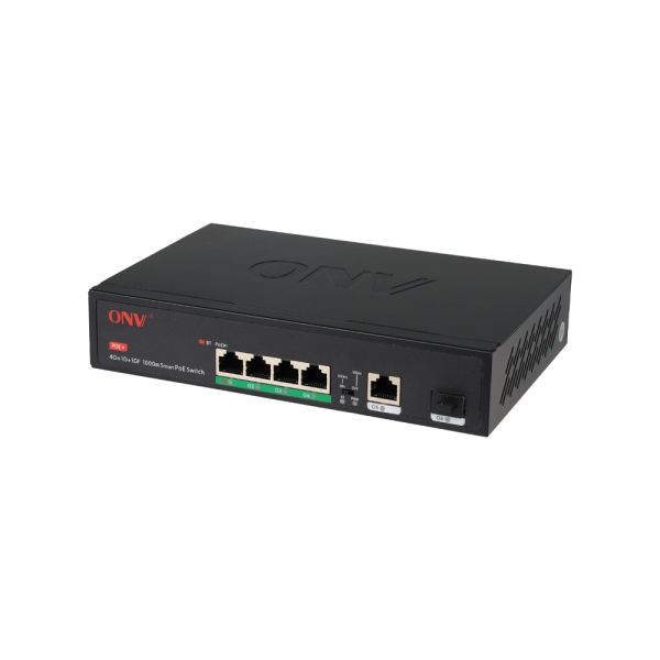 Unmanaged 6 Port Gigabit PoE Switch Fanless Operation with Auto Restart Watchdog