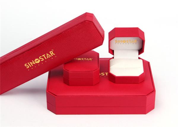 High Glossy Plastic Jewelry Box Case Custom Logo Environmentally Friendly For Gift Packaging
