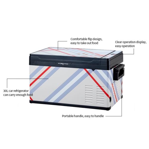 охладитель тележки высоты 389mm портативный, одиночный замораживатель холодильника зоны R134a 30l