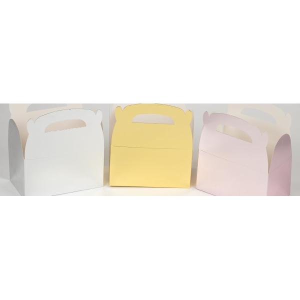 Treat Boxes - Candy Gable Boxes For Party Favors, Birthday, Wedding, Baby Shower (Rose Gold, 6.2x3.5x3.6 In)