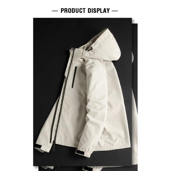 Налаженный гольф водонепроницаемый куртка верхняя одежда пальто водонепроницаемый дождевые костюмы OEM карманы черный нейлон мягкий куртка для мужчин