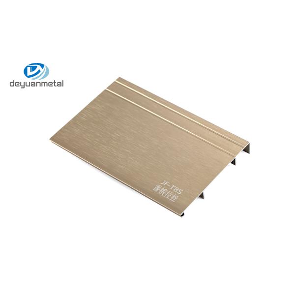 Алюминиевый пол обходя поверхностное Treament доски обхода T5 6063 почистил яркий черный цвет щеткой