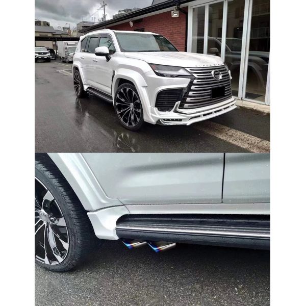 WD Style FRP Lexus LX600 Body Kit Front Lip Side Skirt Rear Diffuser Spoiler