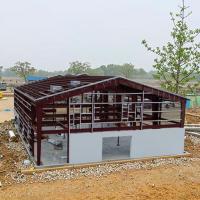 El diseño moderno estilo de estructura prefabricada almacén con techo revestido de EPS / lana de roca / lana de fibra de vidrio / panel de sándwich de PU
