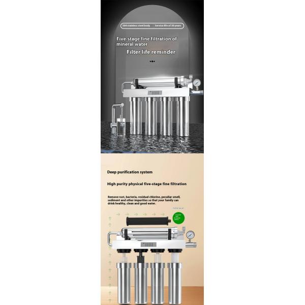 Purificateur d'eau en acier inoxydable à cinq étages