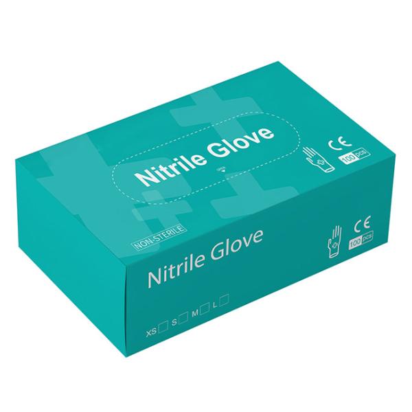 Blue Medical Disposable Examination Nitrile Gloves Power Free Powered Latex Free