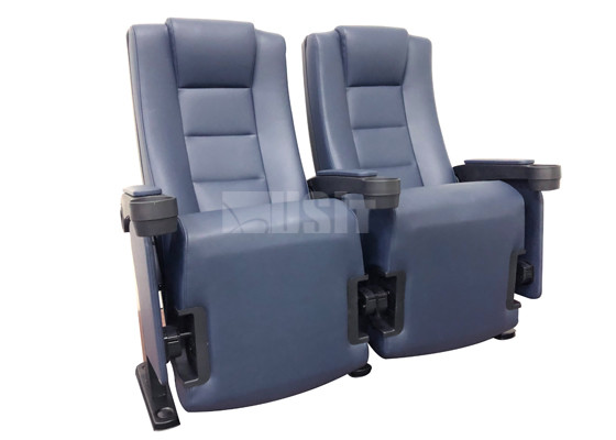 Firm PU Theater Seating Recliners , Church Theatre Seating Unique Gravity