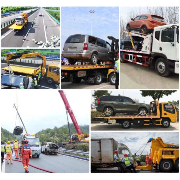 SHACMAN Rollback Towing Truck 4x2 10 Tons Winch Rear Lifting Recover Vehicles