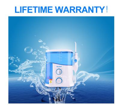 IPX4 Teeth Cleaning Water Flosser With UV Sterilizer 30-120psi Pressure