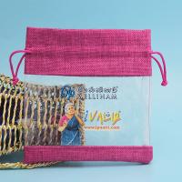 Christmas Gift Screen Printing Logo Recycled Jute Drawstring Bag