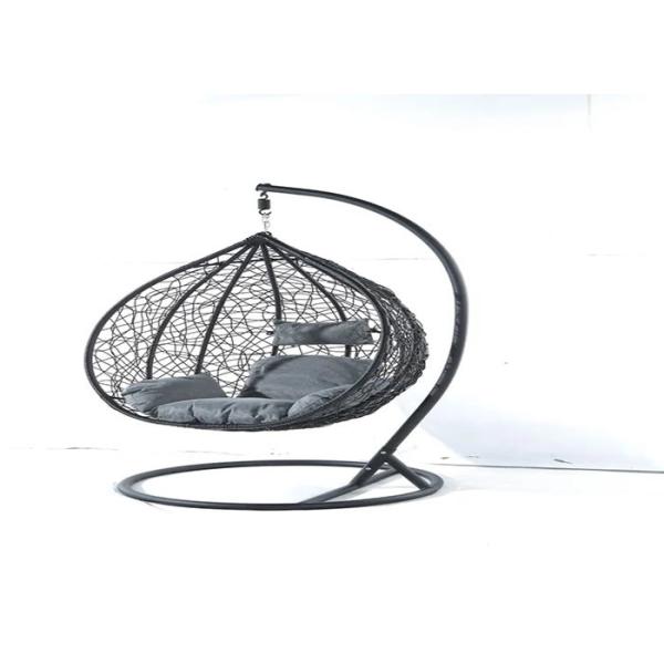 Outdoor Furniture Hanging Chair Garden Swings PE Rattan Egg Chair With Cushion