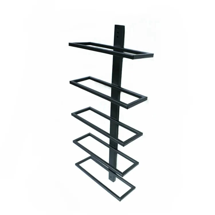 Wall-mounted Wine Rack (holds 9 Bottles) Black Metal Wine Bottle Rack Kitchen Storage
