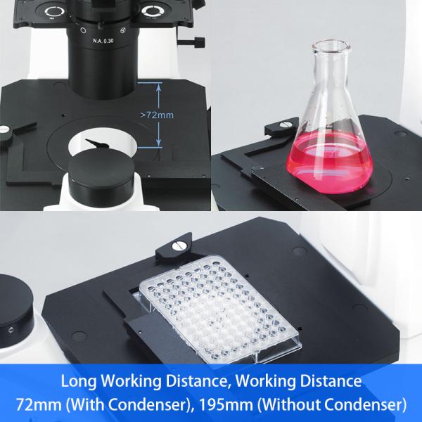 OPTO-EDU Trinocular перевернуло освещение биологического микроскопа WF10X PlA14.2605 Kohler