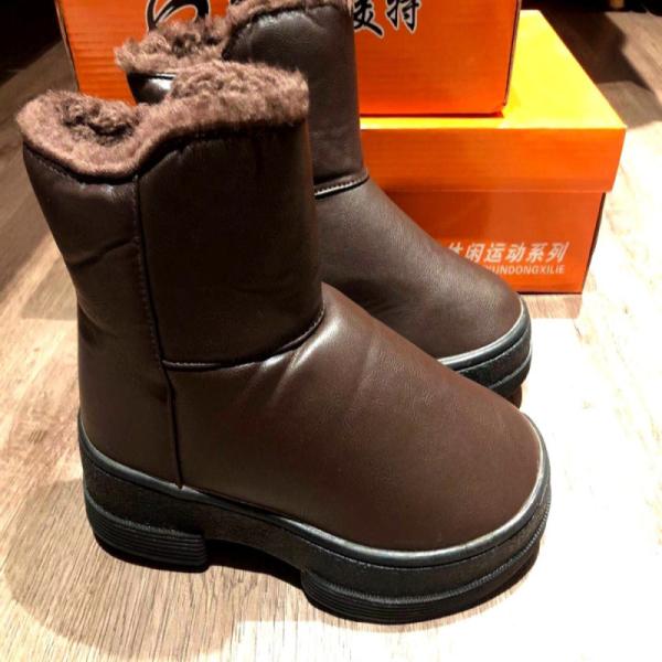 Warm Fashionable Fleece Lined Women's Waterproof Snow Boots Size 36-40