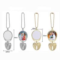 Custom Sublimation Angel Wings Car Hanging Pendant Blanks Car Decoration for heat press