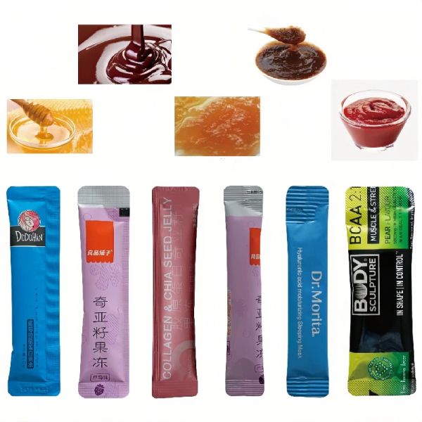 Customizable Automatic Liquid Packing Machine Round Corner Liquid Sauce Packaging Machine 1.5kw