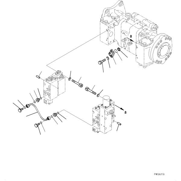 Части экскаватора Komatsu 708-2L-00681 708-2L-00680 PC1250-8 Гидравлический насос