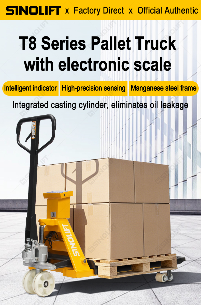 SINOLIFT T8 Series Pallet Truck with Electronic Scale