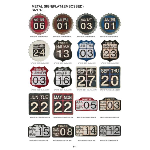 Shabby Chic Modern Custom Metal House Number Signs , Decorative Metal Signs Plaques