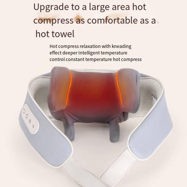 Vibration Neck And Shoulder Heating Massage Pillow Shiatsu Neck And Back Massager