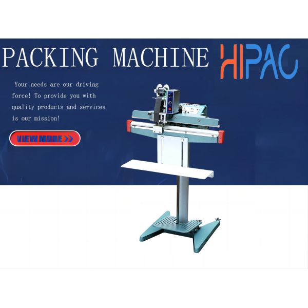 HIPAC PFS-P350/450/650 Semi-Automatic Pedal Sealer with 350/450/650mm Sealing Length and 2-8mm Sealing Width