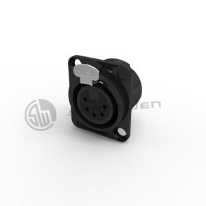 Ip40 XLR Conector Mini Conector 5 Pins Soquete Feminino Para Áudio