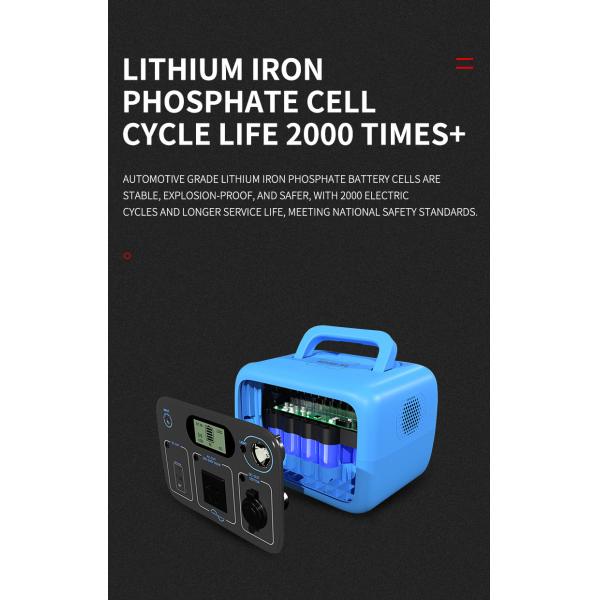 Portable outdoor power supply 300W AC output power 300Wh capacity outdoor camping stall energy storage power supply