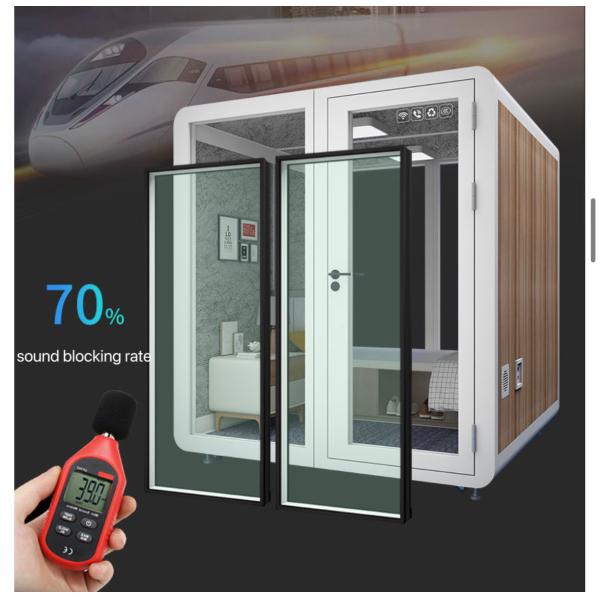 Подвижная светлая роскошная звукоизолированная комната для записей собраний и частного жилого помещения