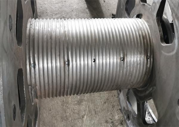 Efficacement utilisant les douilles cannelées fendues de tambour soudées sur le treuil