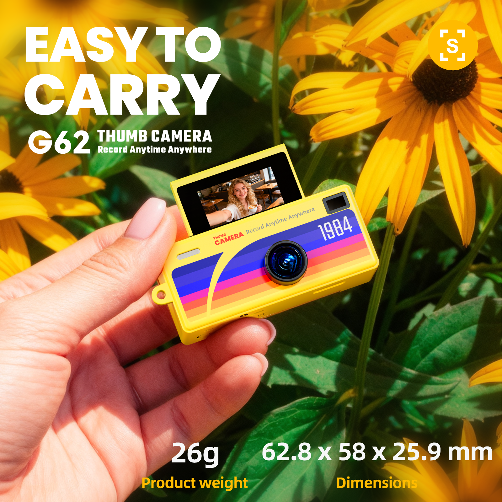 G62 Mini Keychain Camera 1080P HD Recording Small Video Recorder