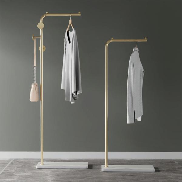 Modern Design Luxury Coat Rack Floor Standing Metal Frame Hanger For Living Room Bedroom Clothes Storage Scarf Bag Hat