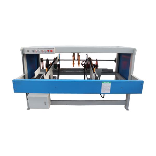 Double End Trim Saw Machine for Woodworking With Motor and Blade Components Horizontal Cutting