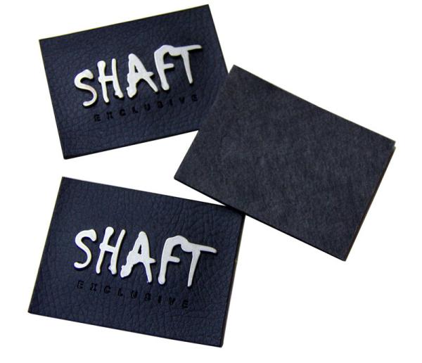 Garment Embossed Leather Patches Healthy In Gold / Silver / Gun