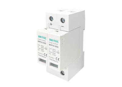 DC600V 2P 40KA Photovoltaic PV Surge Arrester Type 2 Lightning Protector Low Voltage