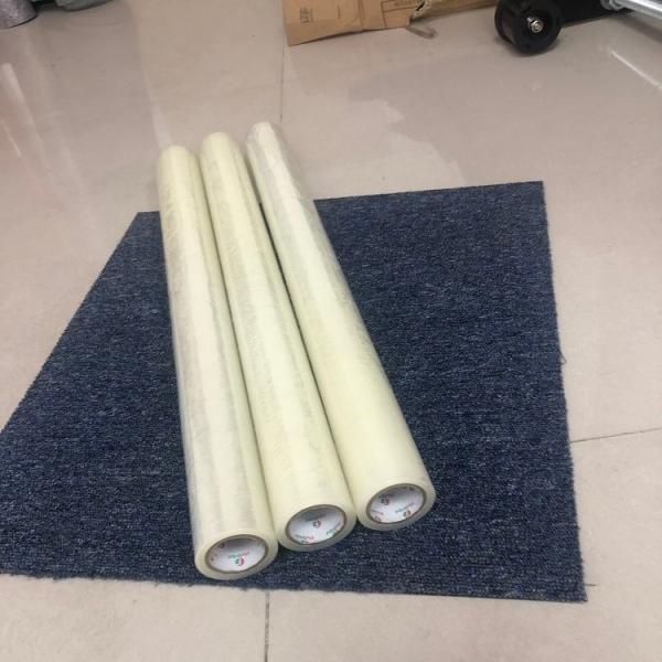 1.5 Inch Tube 24inch * 100ft Temporary Self Adhesive Carpet Protection Film stair carpet protection film