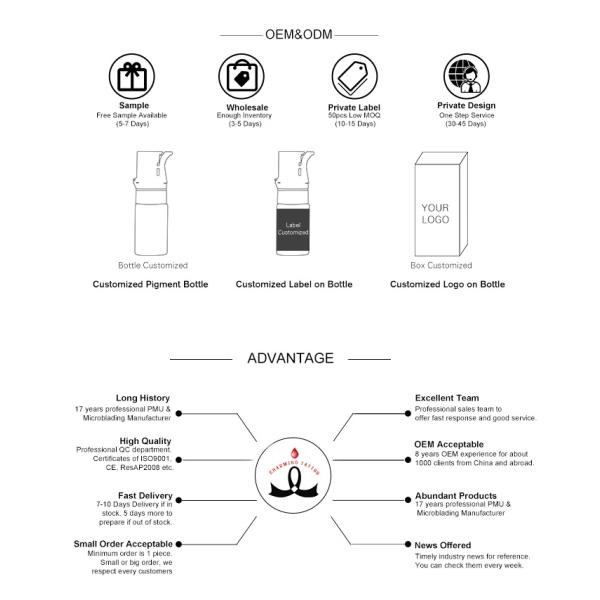 Бровь Microblading оптовой цены пишет главную ручку татуировки 2 для постоянной татуировки брови ручки Tebori ручки макияжа